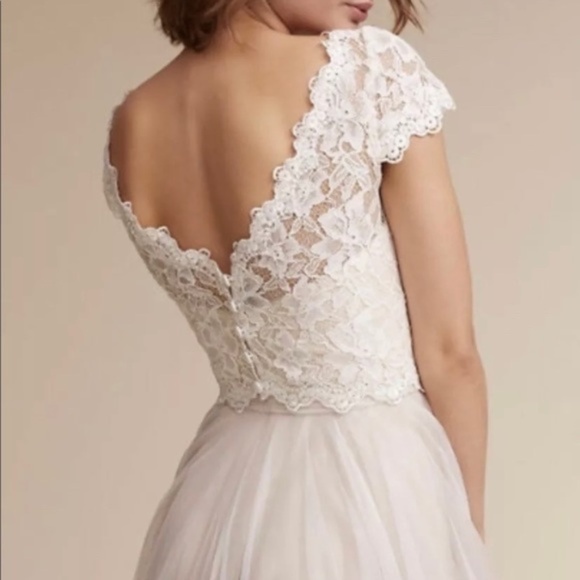 BHLDN by TADASHI SHOJI Sydney Lace Topper - Picture 4 of 9